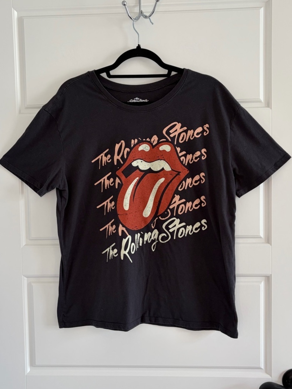 The Rolling Stones "76 World Tour" Graphic T-shirt Size Large Rock n Roll Band T